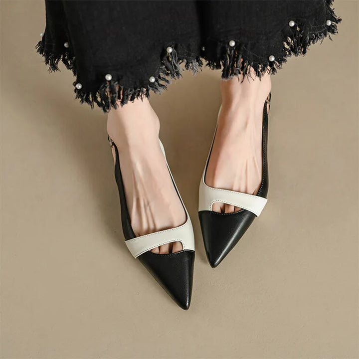 Low Heel Pointed Toe Sandals