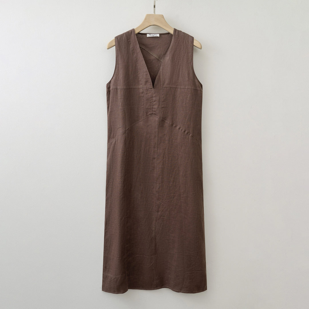 V-neck Long dress