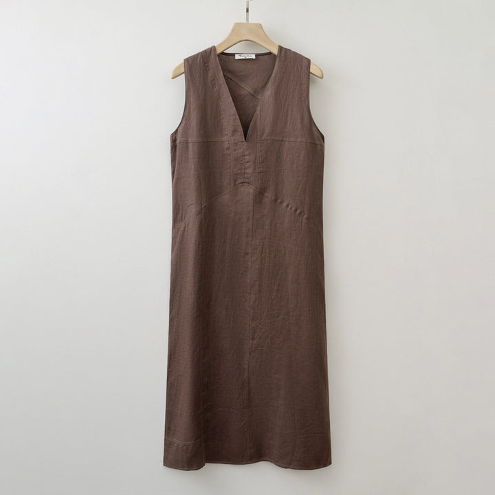 V-neck Long dress