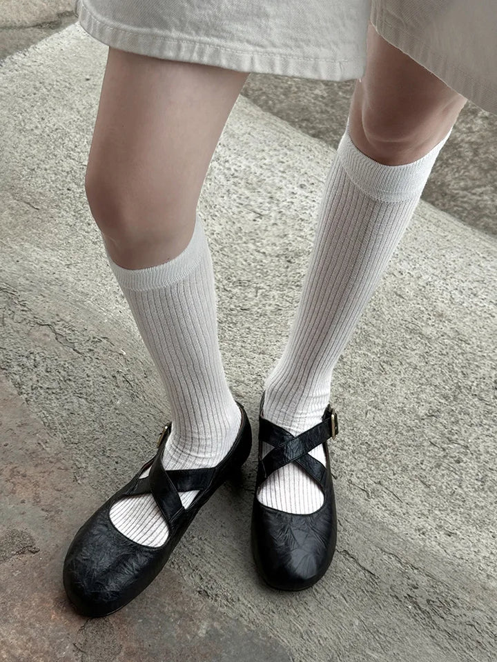 Round Toe Flats