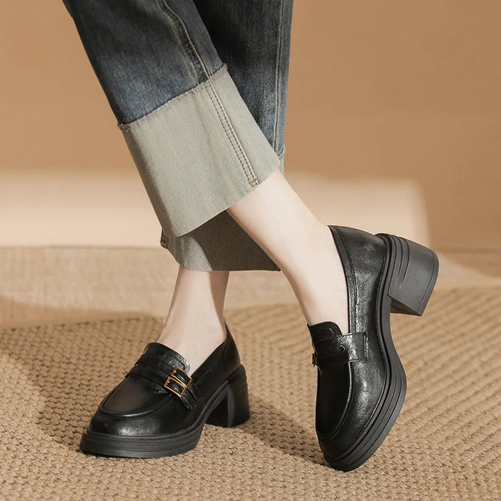 Comfortable Retro British Style Women's Loafers