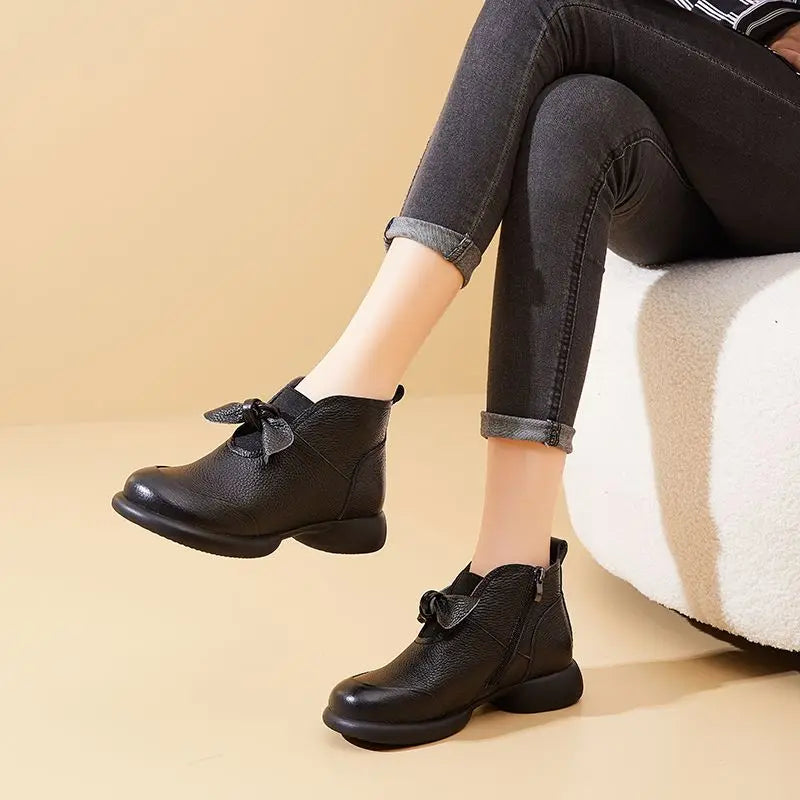 Zip Up Ankle Boots