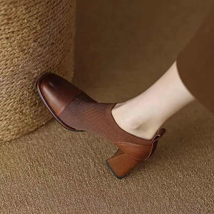 Square Head Women's Ankle Boots