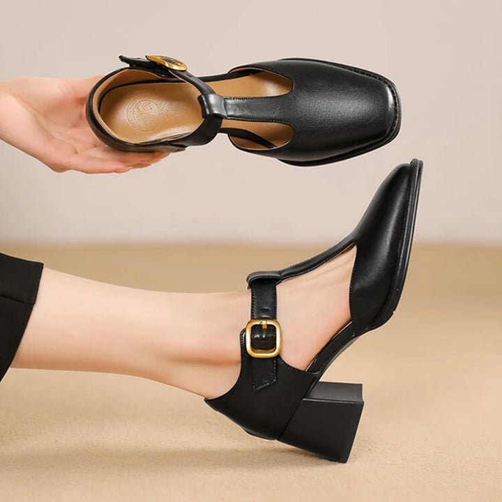 Mid Heel Retro Mary Janes