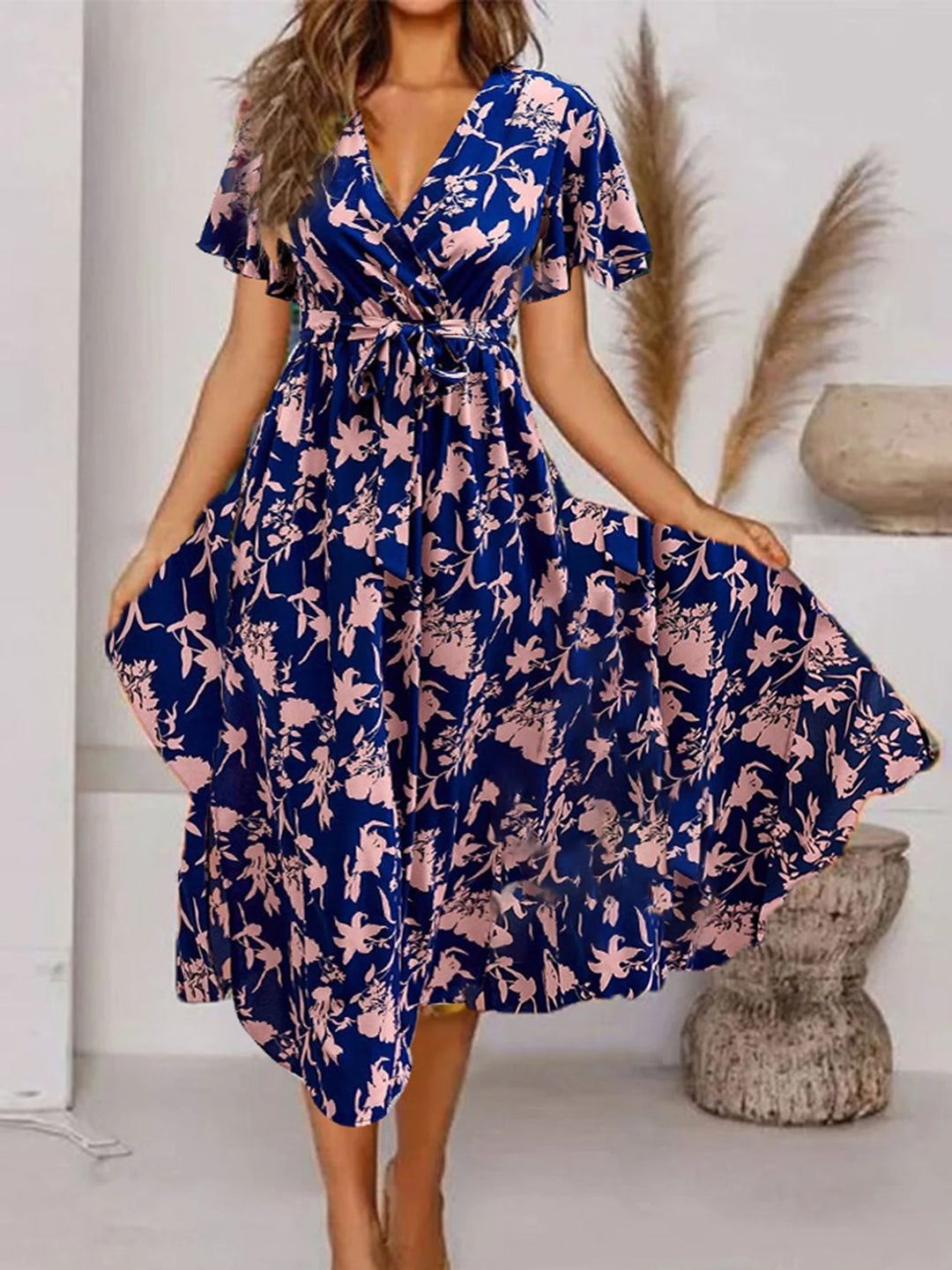 V-neck Maxi Dress