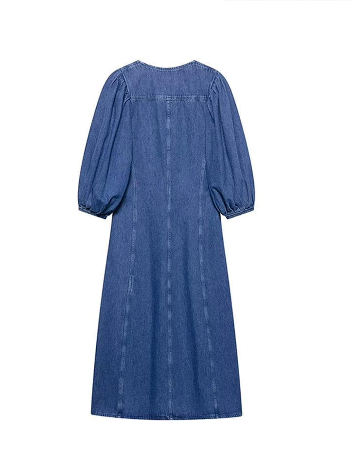 Midi Denim Dress