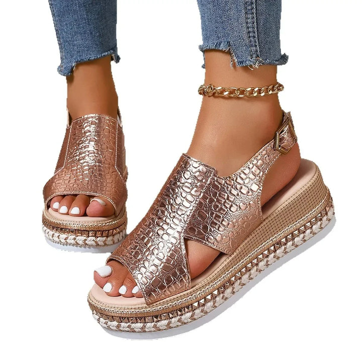 Rose Gold Summer Sandals