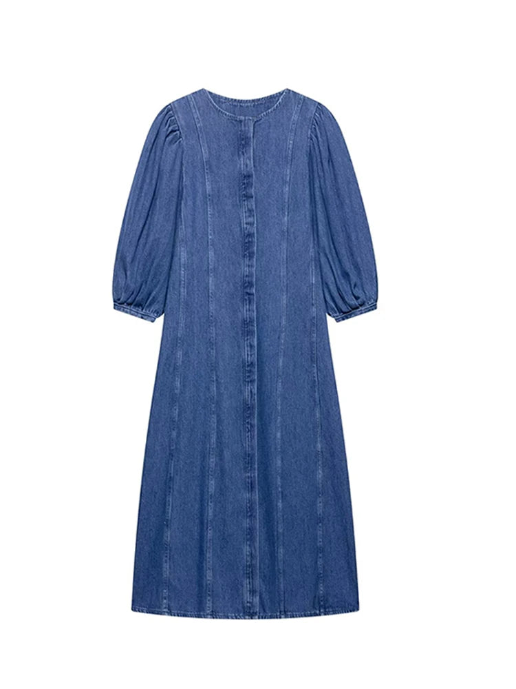Midi Denim Dress