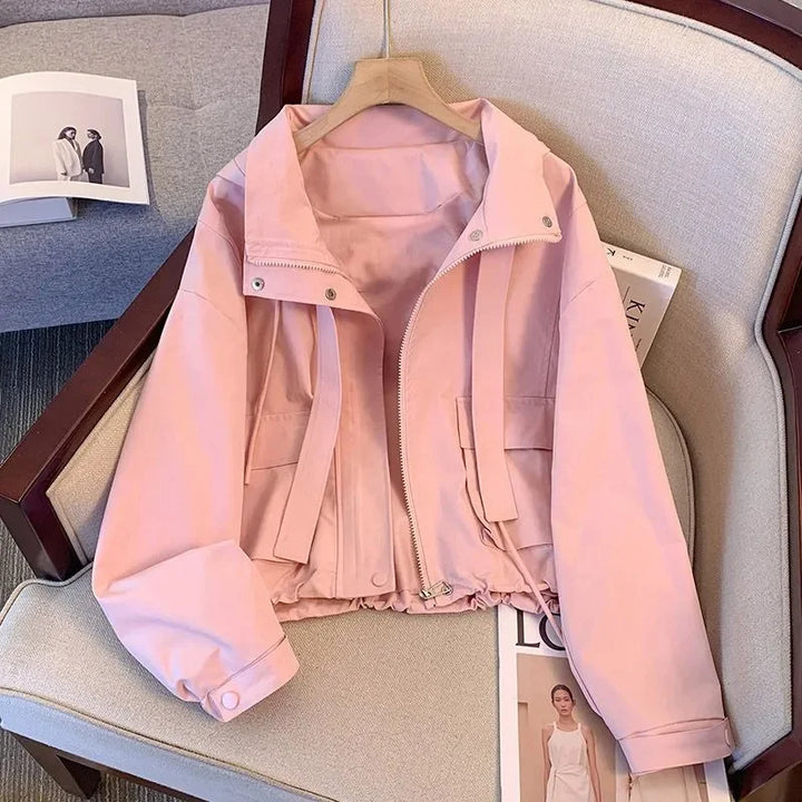 Cropped Hooded Jacket