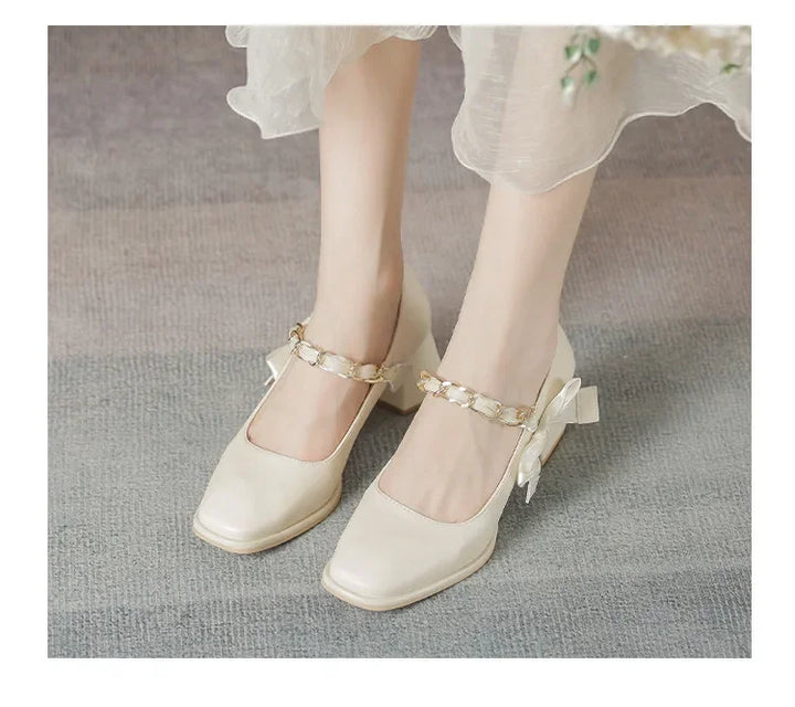 French Vintage Mary Jane Shoes