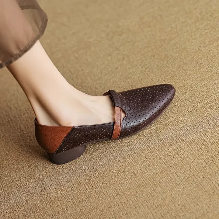 Pointed Toe Mesh Loafers