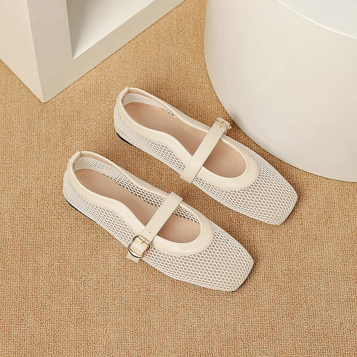 Breathable Air Mesh Flats Mary Janes