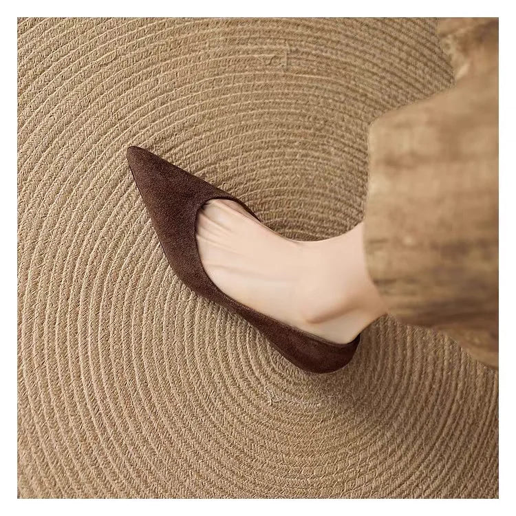 Low Heels Pointed Toe Dress Shoes