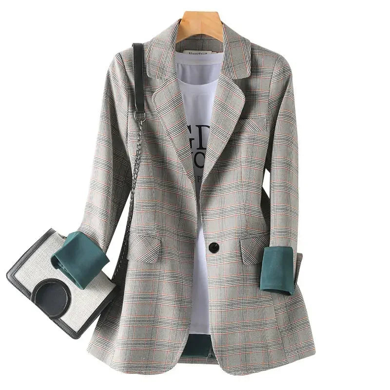 Light Plaid Blazer
