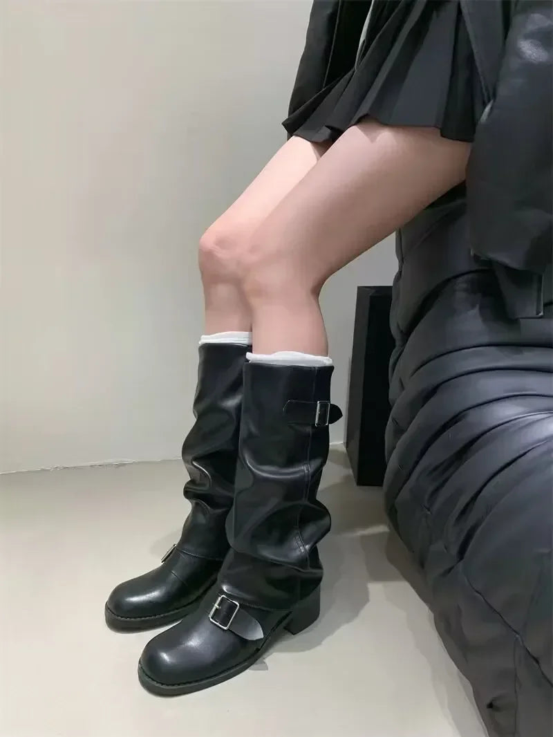 Chunky Heels Boots