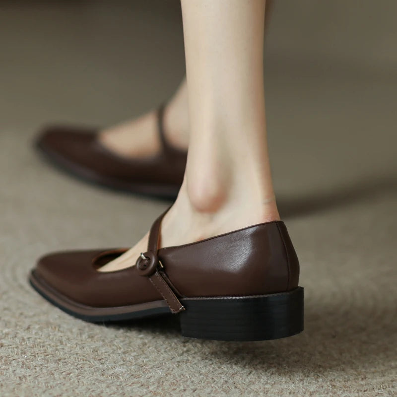 Women's Low Heels Mary Jane Shoes