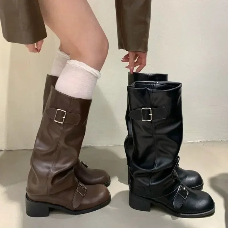 Chunky Heels Boots