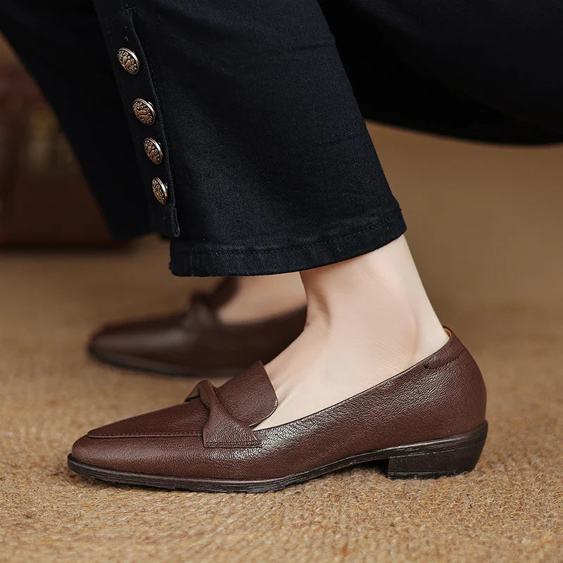 Pointed Toe Slip-on Shoes