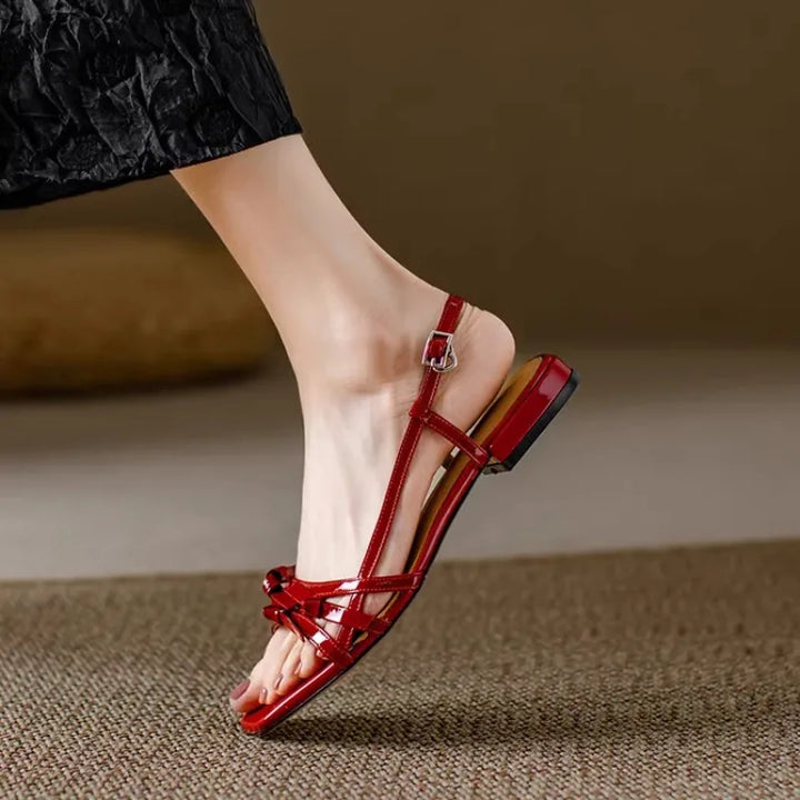 Square Toe Butterfly Sandals