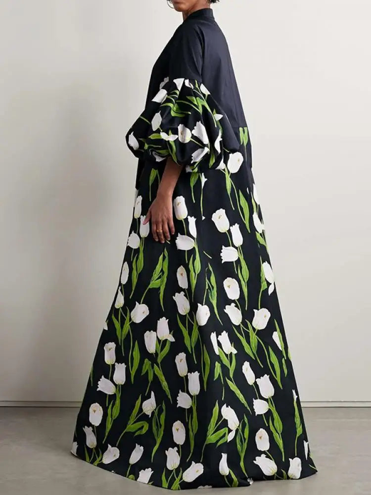 Single Breasted Floral Trench