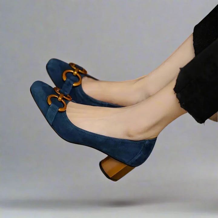 Suede Buckle Sandals