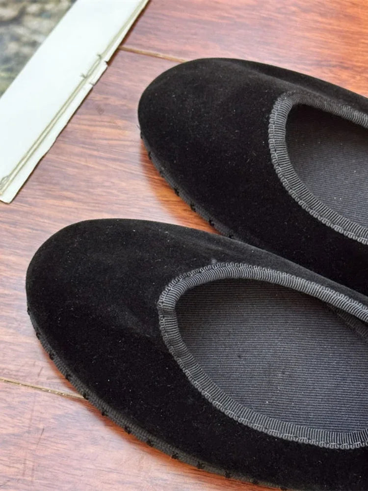 Velvet Elegant Ballet Flats