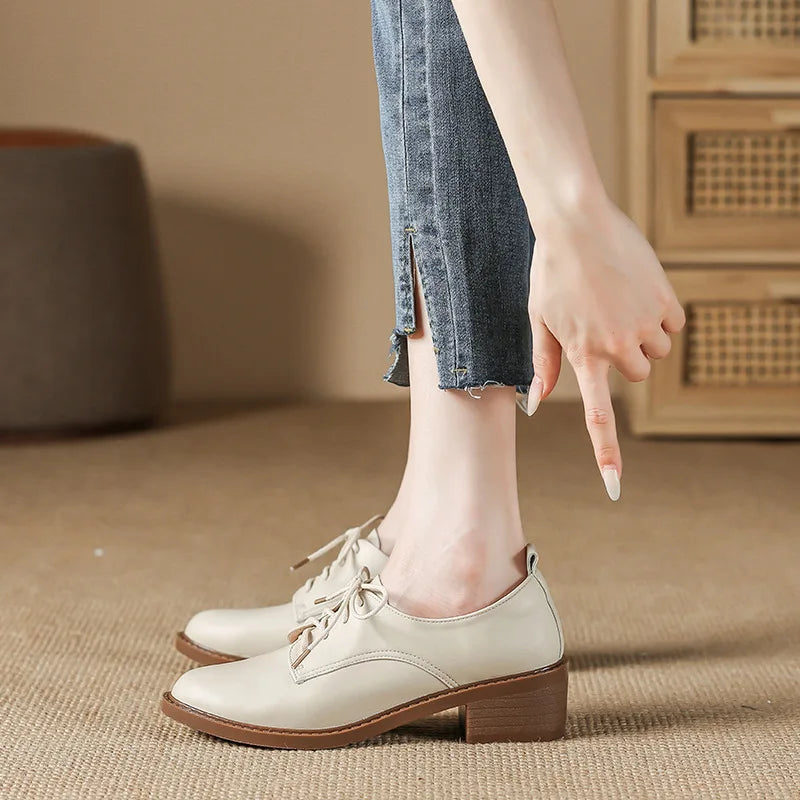 Mid Heel Oxford Shoes