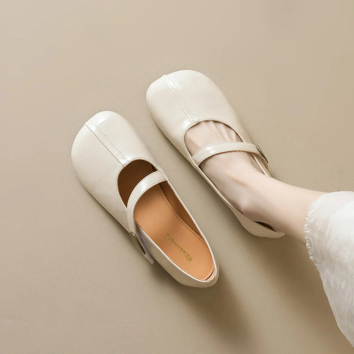 Round Toe Design Mary Jane Shoes