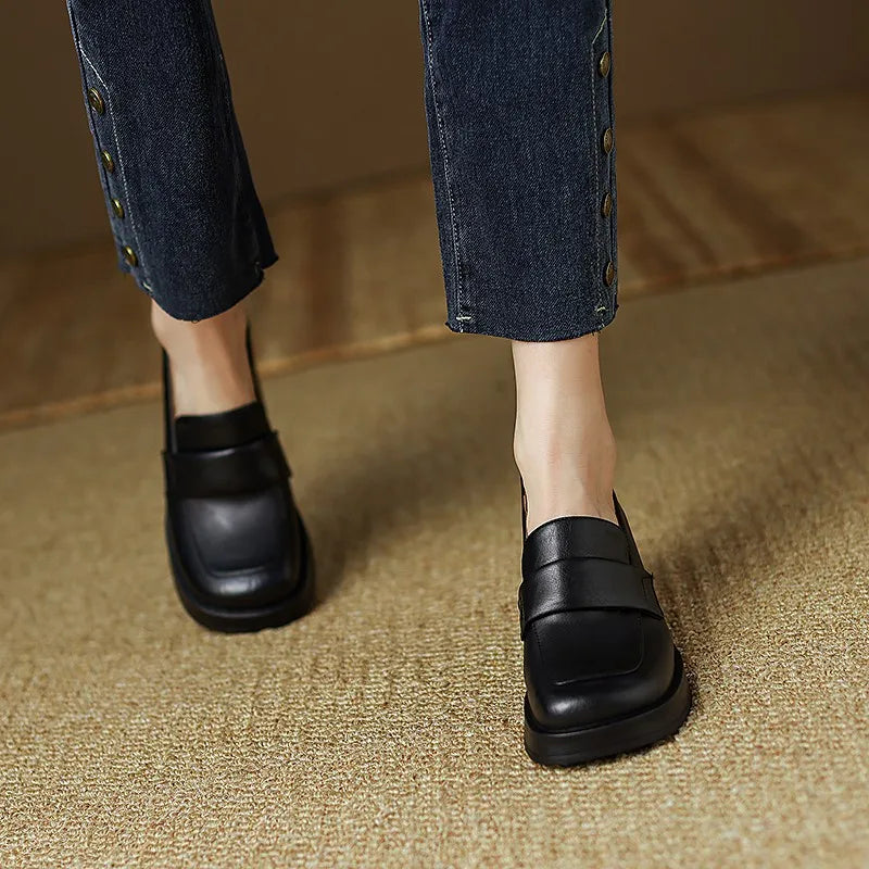 Platform British Style Women's Shoes