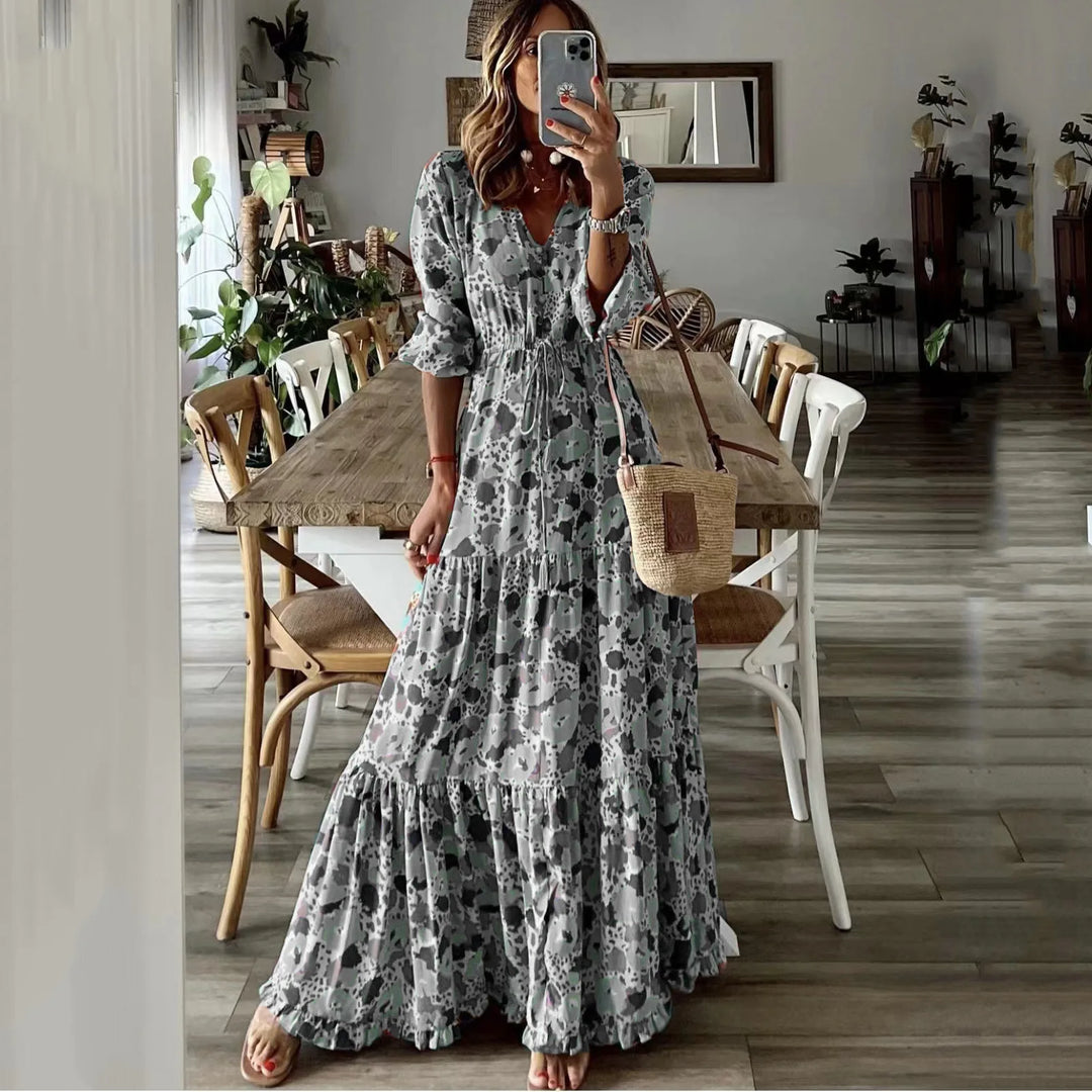 V-neck Maxi Dress