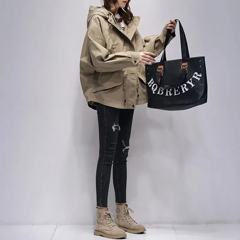Hooded Trench Coat