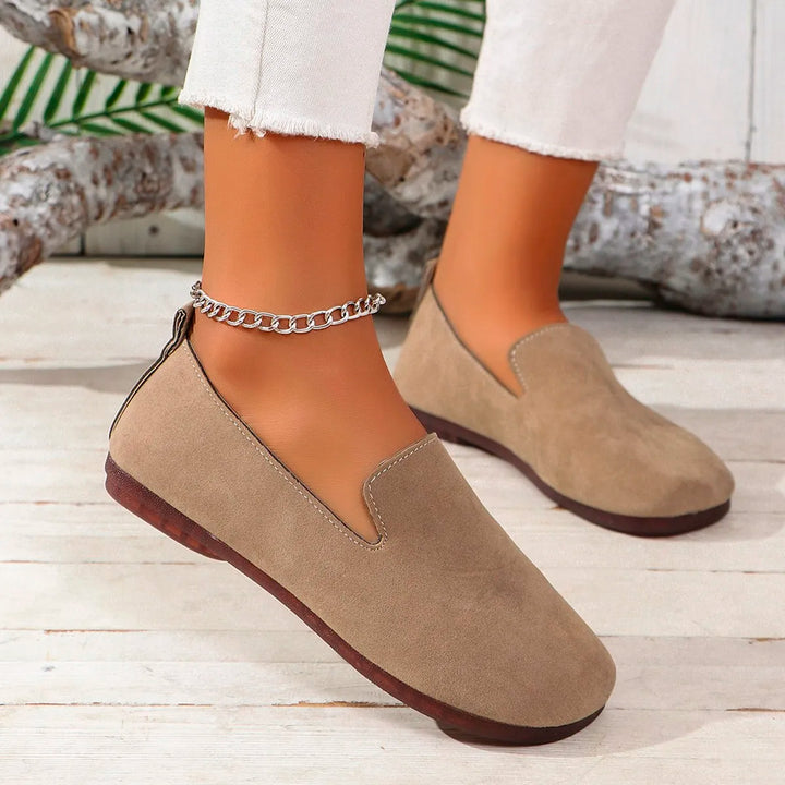 Round Toe Soft Loafers
