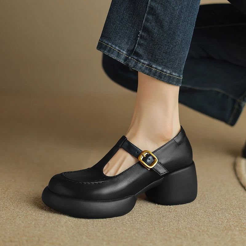 Squared Heel Shoes