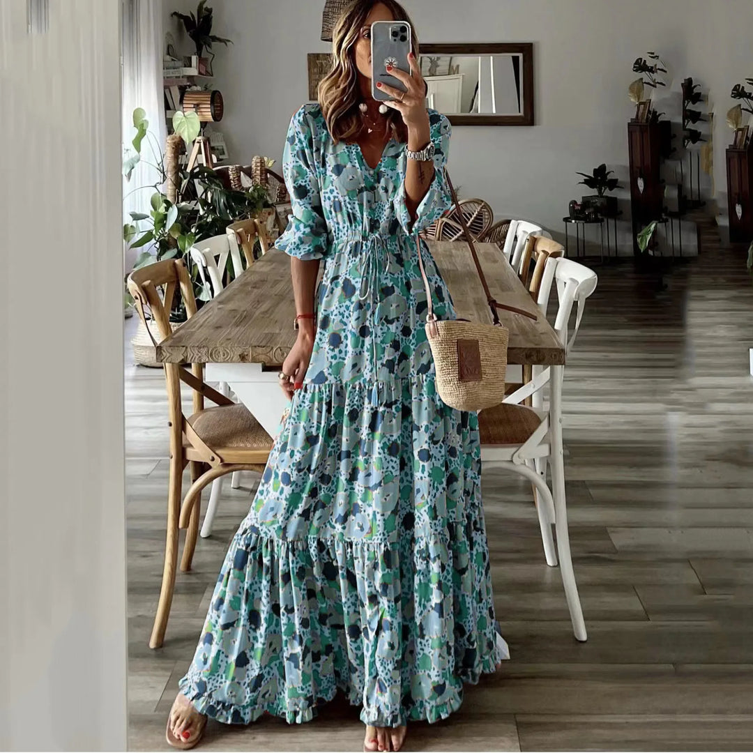 V-neck Maxi Dress