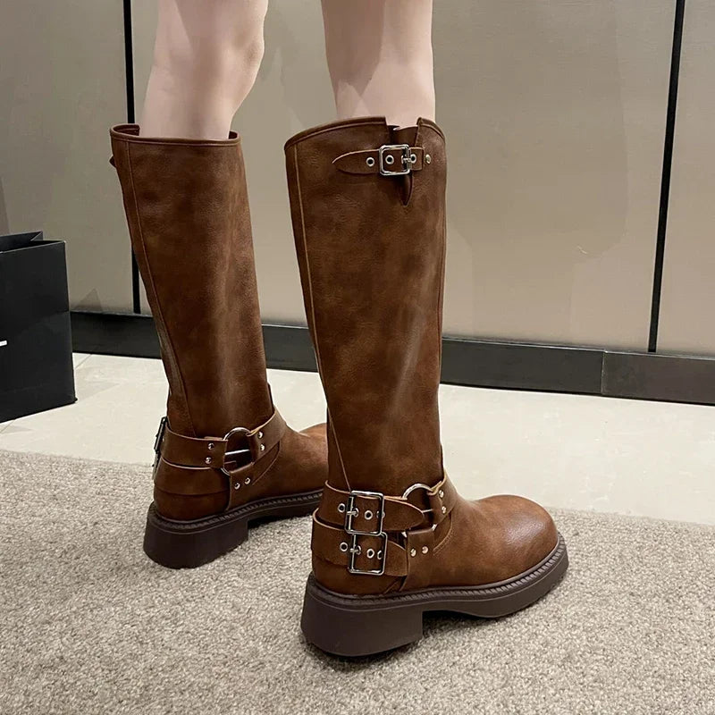 Buckle Gothic Boots