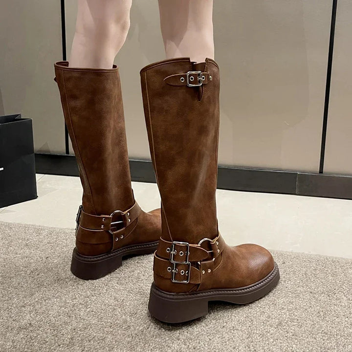 Buckle Gothic Boots