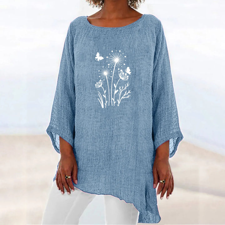 Loose Printed Blouse
