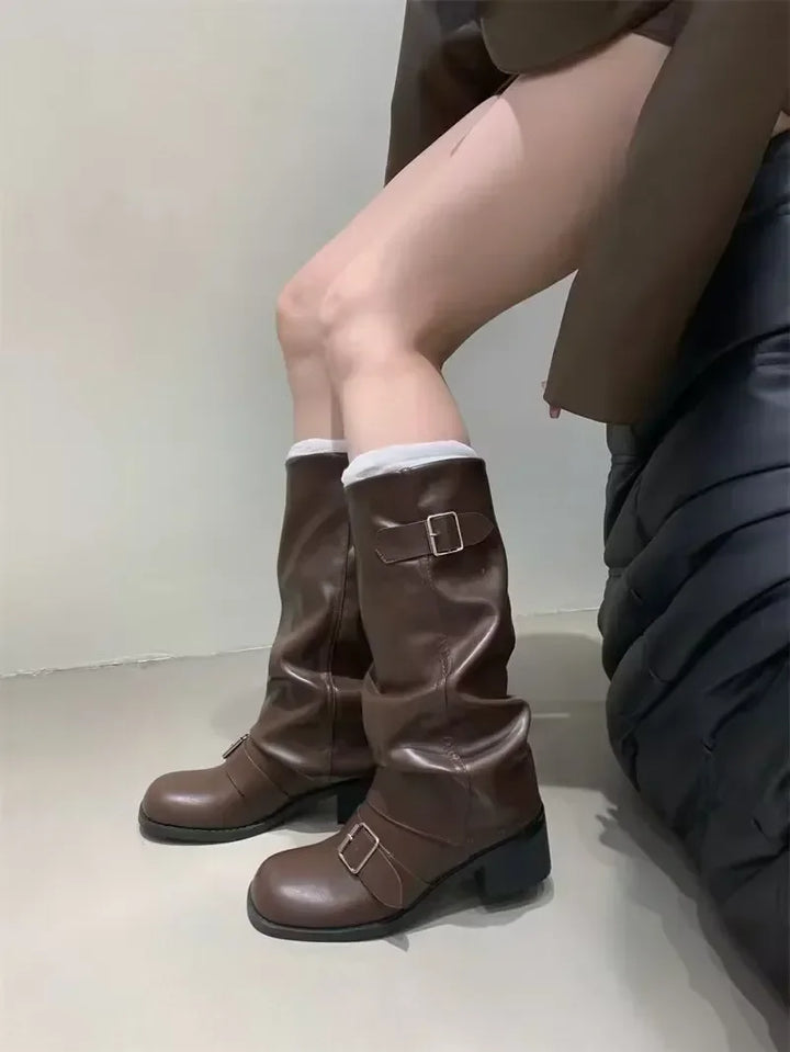 Chunky Heels Boots