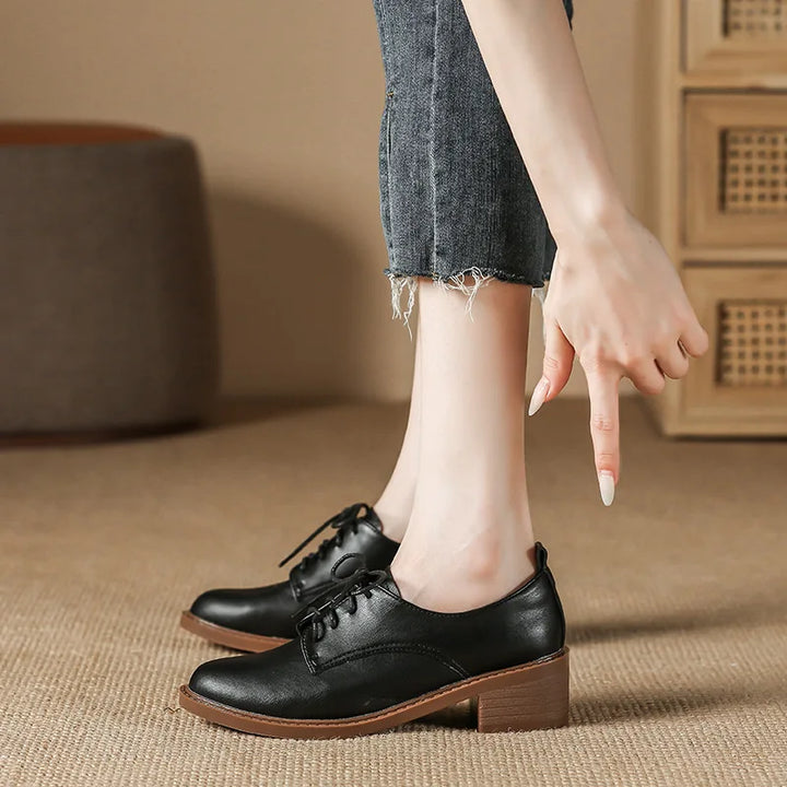 Mid Heel Oxford Shoes
