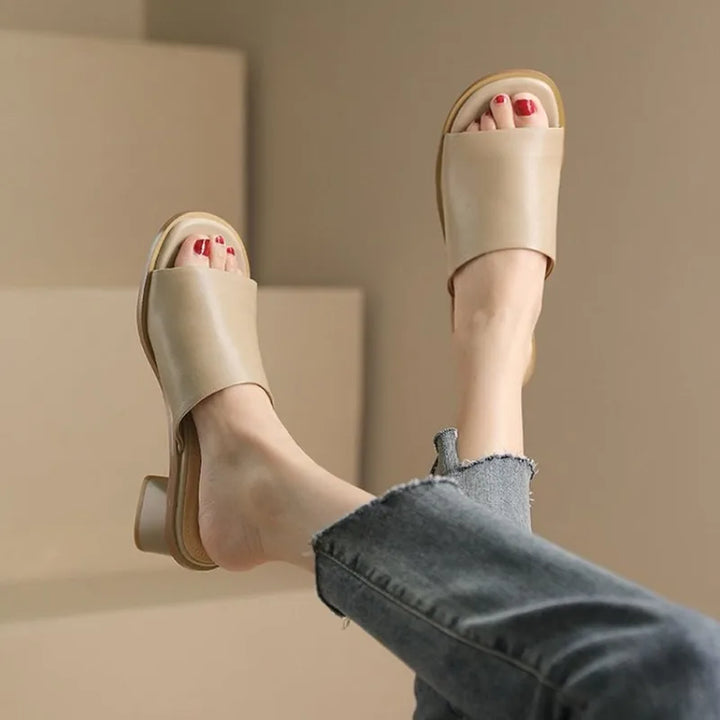 Vintage Thick Heel Sandals