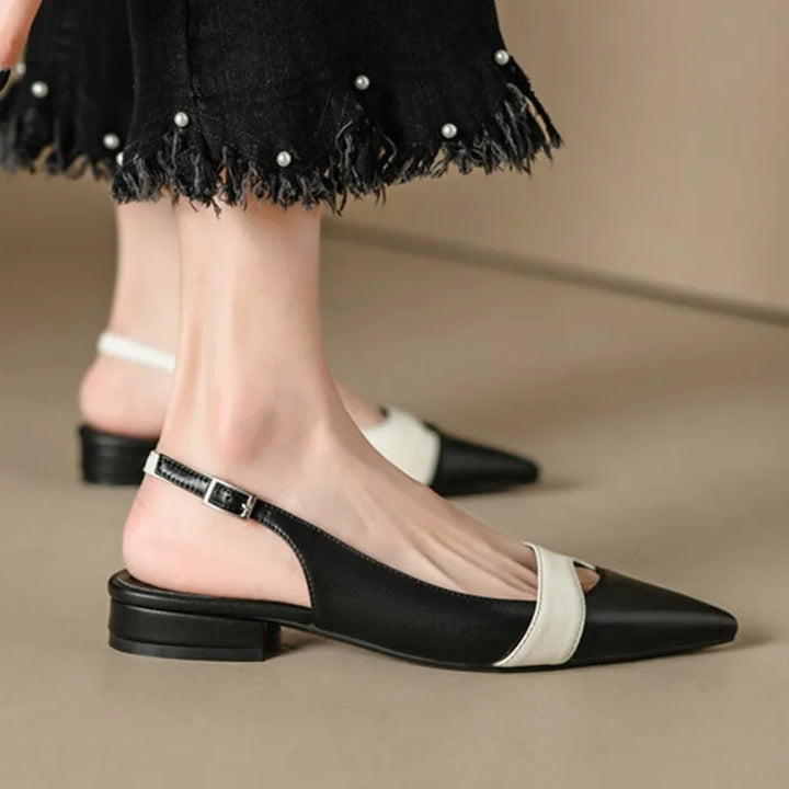 Low Heel Pointed Toe Sandals
