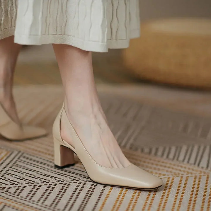 Casual Chunky Heels Pumps