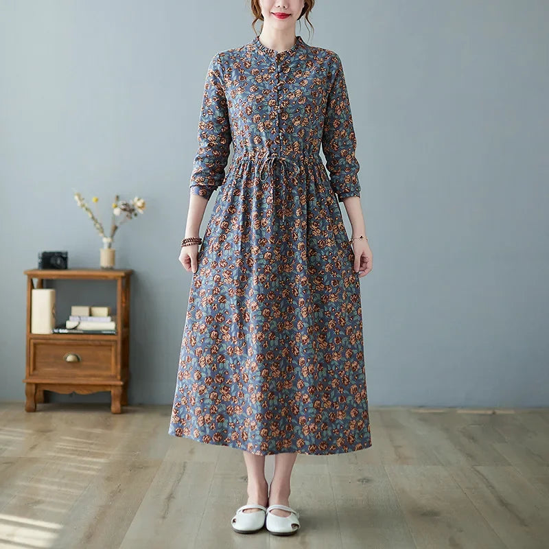 Loose Wrap Maxi Dress