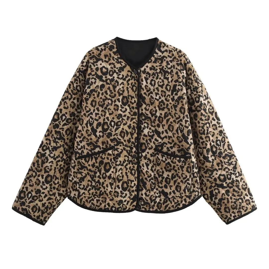 Leopard Quilted Jacket