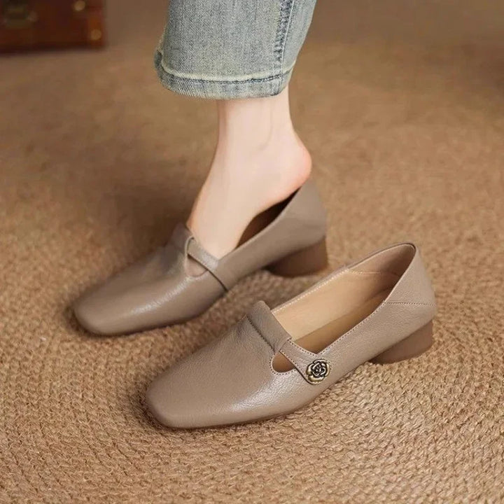 Retro British Pointed Flats