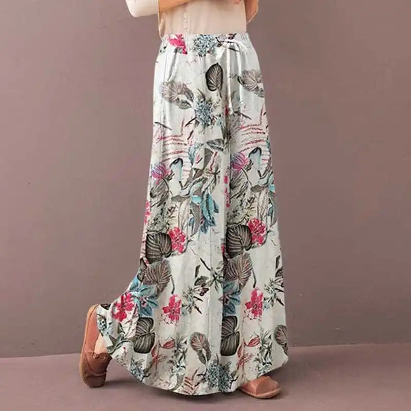 Floral Loose Trousers