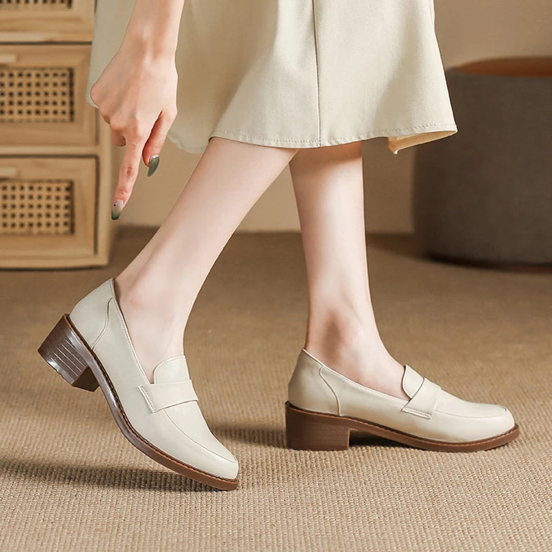 Low Heels Classic Loafers