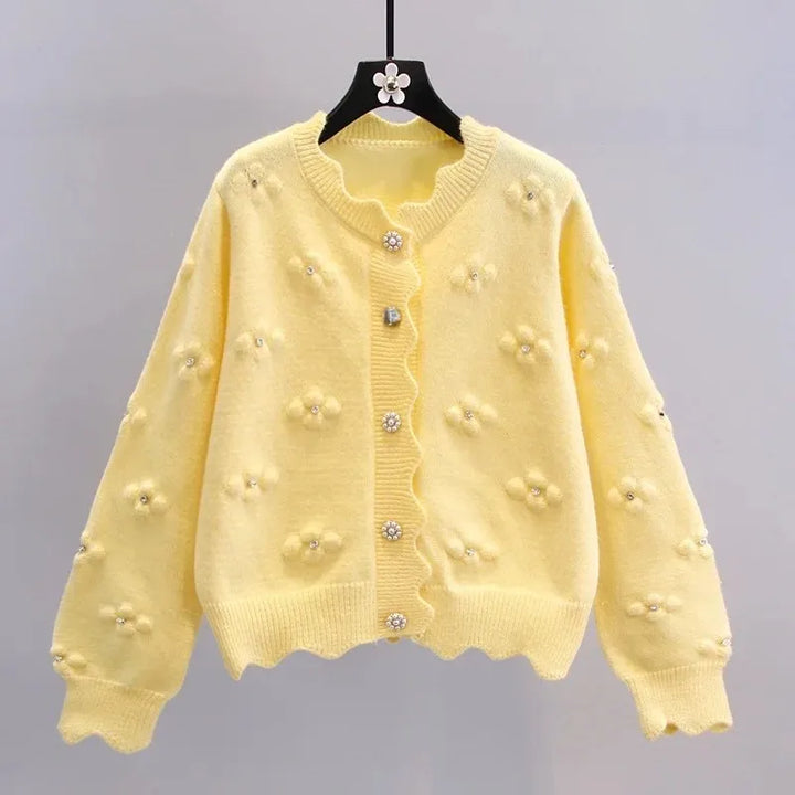 Embroidered Flower Sweater