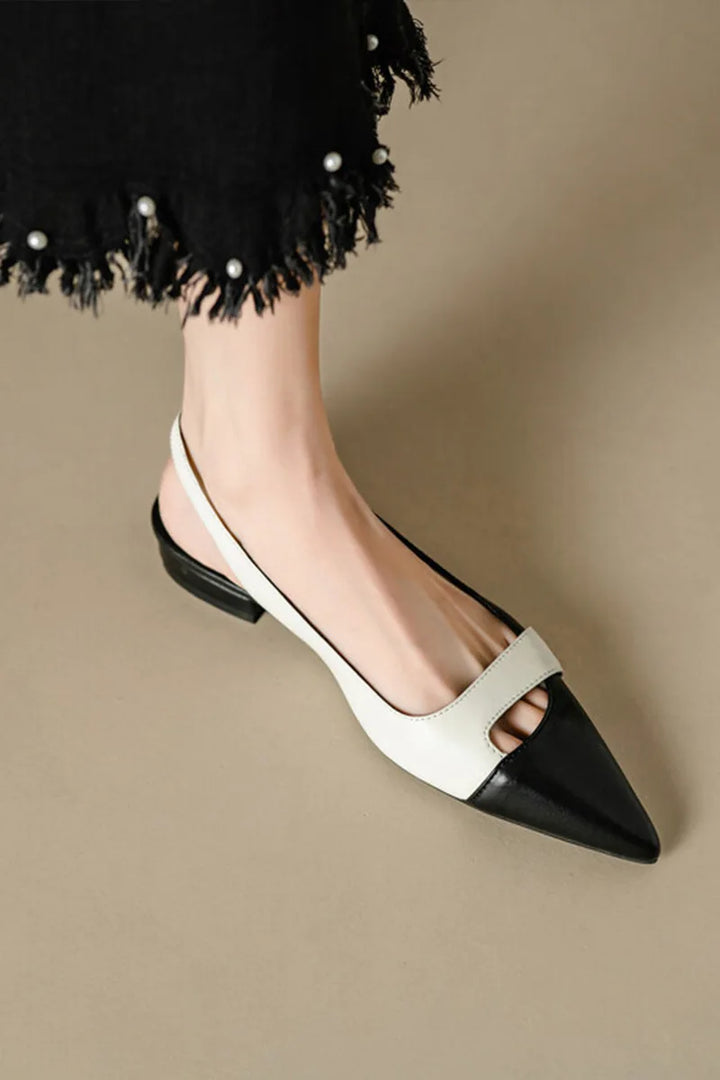 Low Heel Pointed Toe Sandals