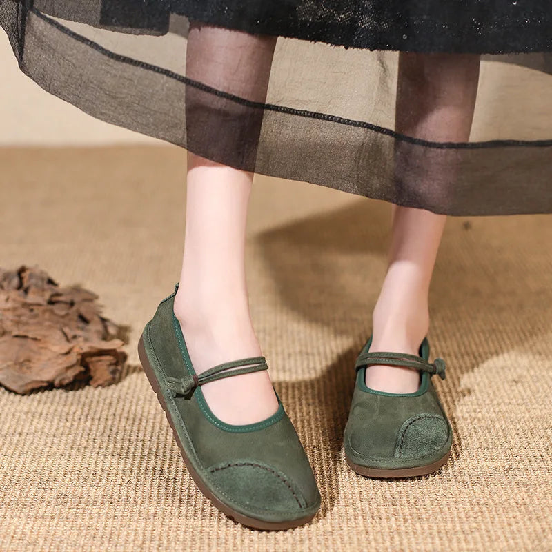 Flat Vintage Mary Jane Shoes
